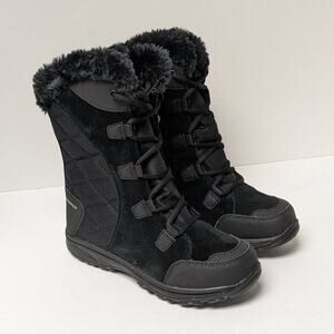 Columbia Ice Maiden II Waterproof Winter Boots, Black, Women's 6.5 M